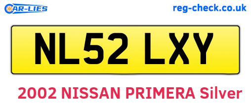NL52LXY are the vehicle registration plates.