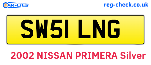 SW51LNG are the vehicle registration plates.