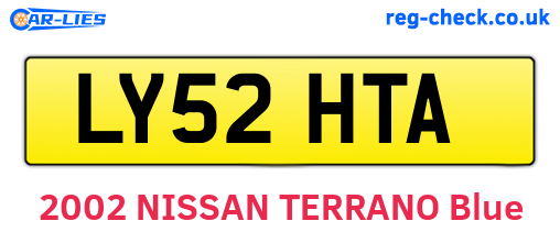 LY52HTA are the vehicle registration plates.