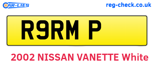 R9RMP are the vehicle registration plates.
