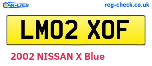 LM02XOF are the vehicle registration plates.