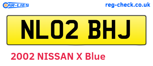 NL02BHJ are the vehicle registration plates.