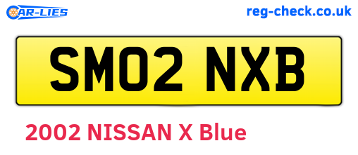 SM02NXB are the vehicle registration plates.
