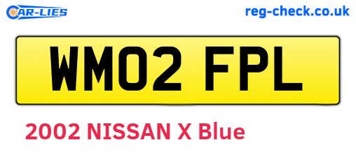 WM02FPL are the vehicle registration plates.