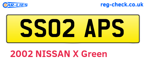 SS02APS are the vehicle registration plates.