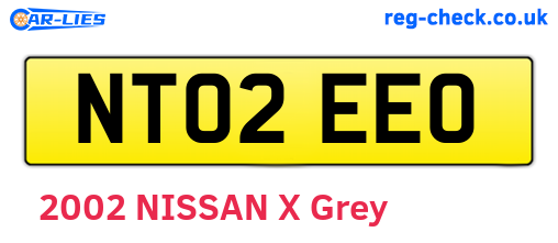 NT02EEO are the vehicle registration plates.
