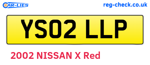 YS02LLP are the vehicle registration plates.