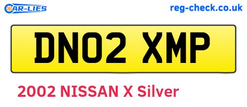 DN02XMP are the vehicle registration plates.