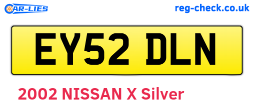 EY52DLN are the vehicle registration plates.