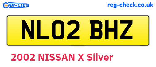 NL02BHZ are the vehicle registration plates.