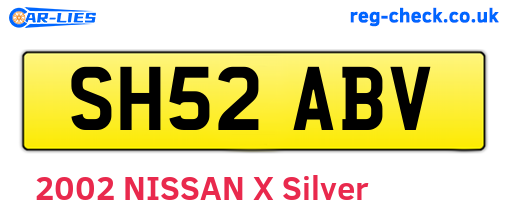 SH52ABV are the vehicle registration plates.