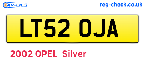 LT52OJA are the vehicle registration plates.