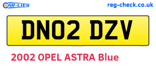 DN02DZV are the vehicle registration plates.