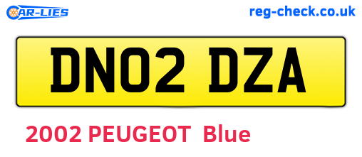 DN02DZA are the vehicle registration plates.