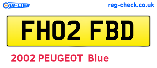 FH02FBD are the vehicle registration plates.