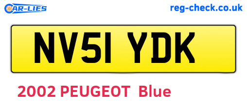 NV51YDK are the vehicle registration plates.
