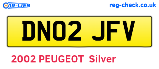 DN02JFV are the vehicle registration plates.