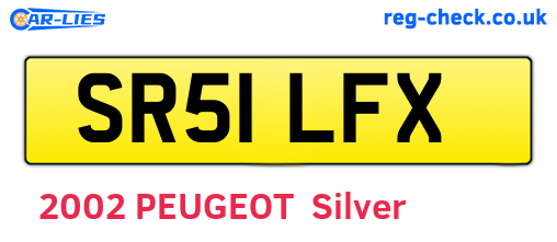 SR51LFX are the vehicle registration plates.