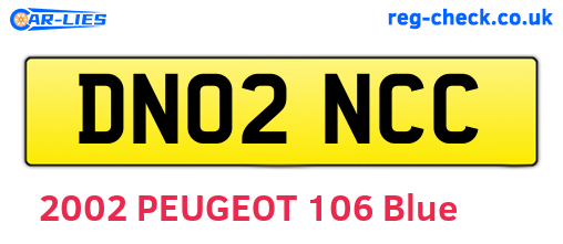 DN02NCC are the vehicle registration plates.