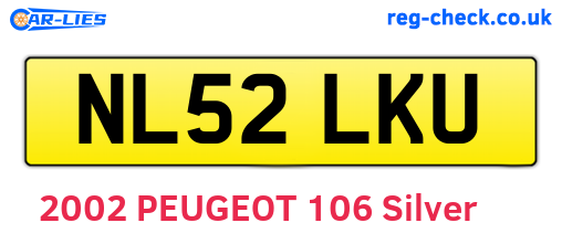 NL52LKU are the vehicle registration plates.
