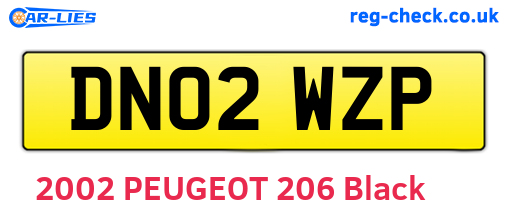 DN02WZP are the vehicle registration plates.