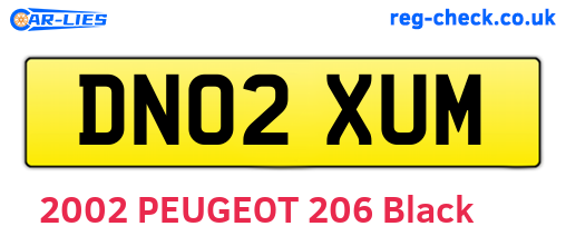 DN02XUM are the vehicle registration plates.
