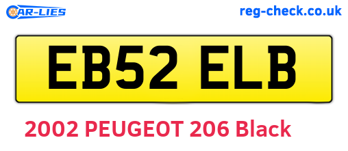 EB52ELB are the vehicle registration plates.