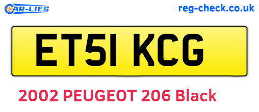ET51KCG are the vehicle registration plates.