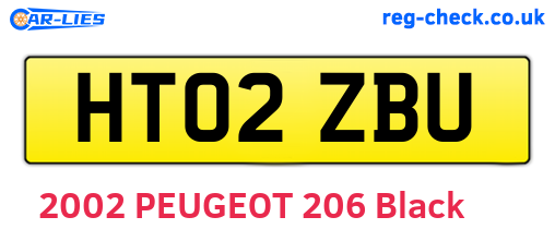 HT02ZBU are the vehicle registration plates.