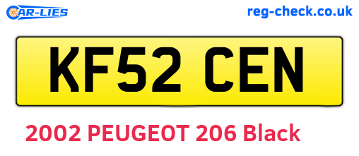 KF52CEN are the vehicle registration plates.