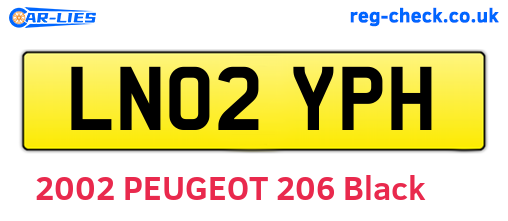 LN02YPH are the vehicle registration plates.
