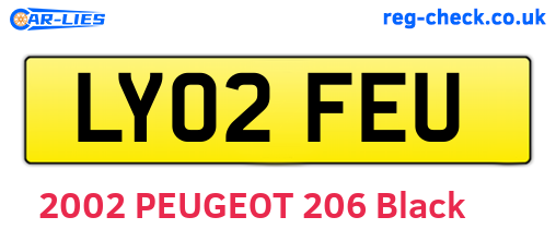 LY02FEU are the vehicle registration plates.