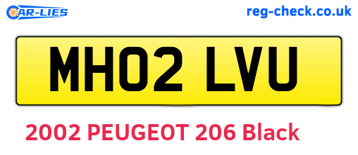 MH02LVU are the vehicle registration plates.
