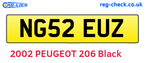 NG52EUZ are the vehicle registration plates.