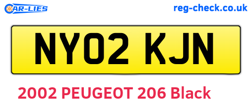 NY02KJN are the vehicle registration plates.
