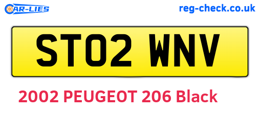 ST02WNV are the vehicle registration plates.