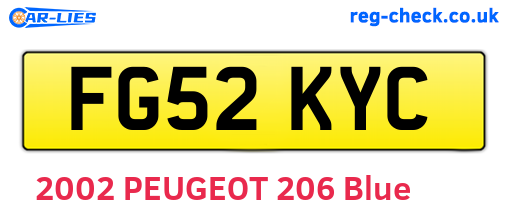 FG52KYC are the vehicle registration plates.
