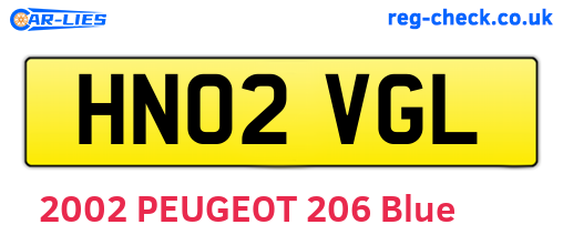 HN02VGL are the vehicle registration plates.