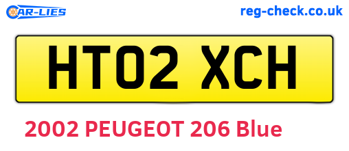 HT02XCH are the vehicle registration plates.