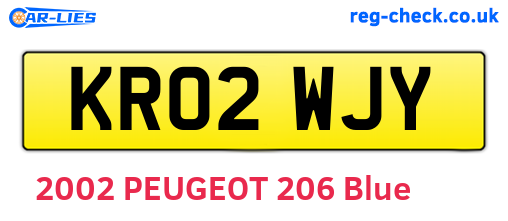 KR02WJY are the vehicle registration plates.