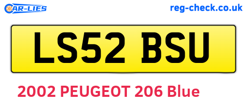 LS52BSU are the vehicle registration plates.