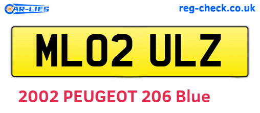 ML02ULZ are the vehicle registration plates.