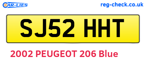 SJ52HHT are the vehicle registration plates.