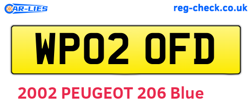 WP02OFD are the vehicle registration plates.