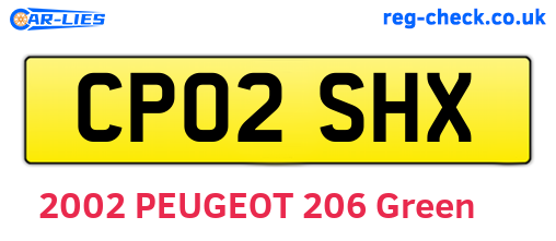 CP02SHX are the vehicle registration plates.