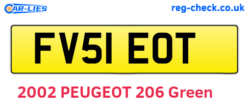 FV51EOT are the vehicle registration plates.