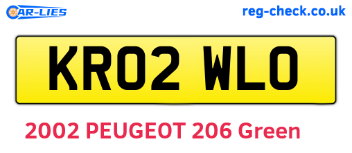 KR02WLO are the vehicle registration plates.