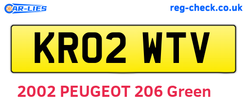 KR02WTV are the vehicle registration plates.