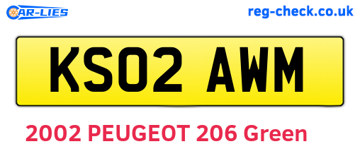 KS02AWM are the vehicle registration plates.