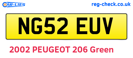 NG52EUV are the vehicle registration plates.